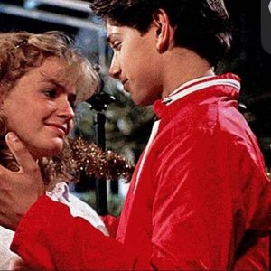 The Karate Kid 1984 Daniel LaRusso Red White Movie Jacket Windbreaker Vintage